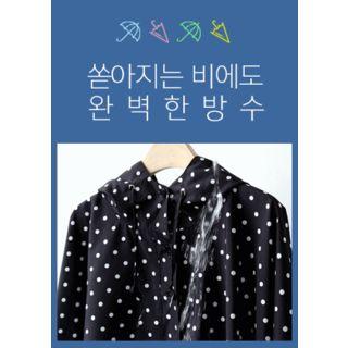 Polka-dot Hooded Poncho Rain Coat