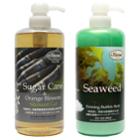 Onaomi - Bath Set : Sugar Cane & Orange Blossom Shower Gel 800ml + Seaweed & Sea Salt Firming Bubble Bath 800ml 2 Pcs