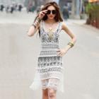 Sleeveless Crochet Dress/slipdress