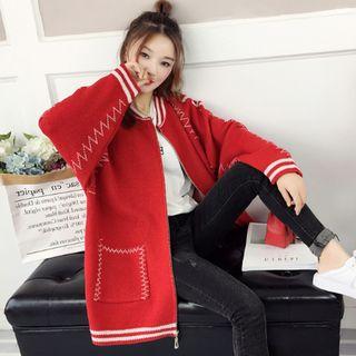 Knitted Oversized Zip Jacket