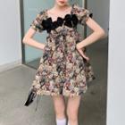 Short-sleeve Bear A-line Dress