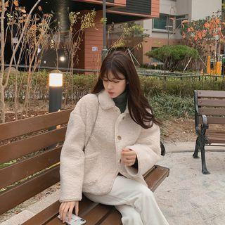 Drop-shoulder Collared Dumble Jacket