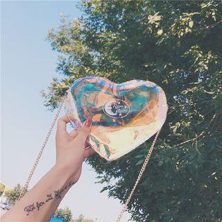 Heart-shape Transparent Shoulder Bag
