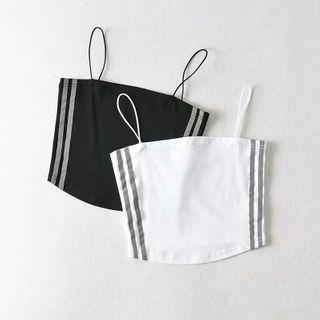 Striped Panel Spaghetti Strap Top