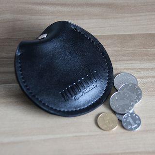 Genuine Leather Circle Coin Purse As Shown In Figure - One Size