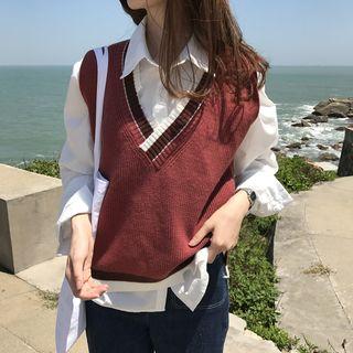 Knit Vest Short Sleeve - One Size