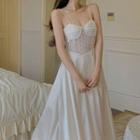 Ca-sleeve Lace A-line Dress / Shawl