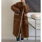 Fleece-lined Midi Coat