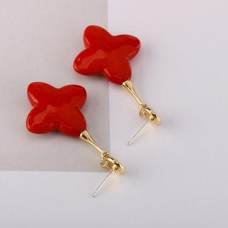 Acrylic Clover Dangle Earring