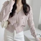 Pom Pom Accent Cardigan