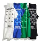 Lettering Checkerboard T-shirt