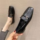 Buckled Plain Loafers