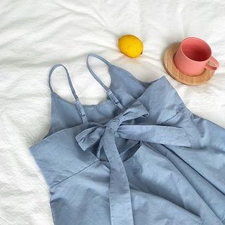 Plain Bow Accent Camisole Top