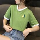 Avocado Print Short-sleeve Ringer T-shirt