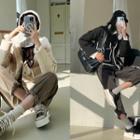 Two-way Faux-fur Lined Padded Jacket