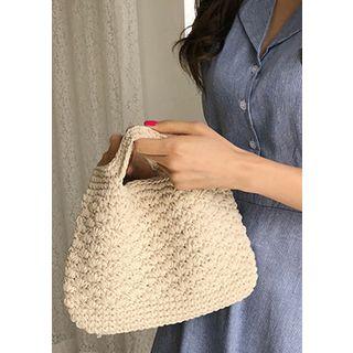 Slit-handle Mini Crochet Tote