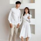 Couple Matching Shirt / Midi A-line Shirtdress