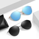 Polarized Double-bridge Metal Frame Sunglasses