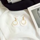 Hoop Drop Earring 1 Pair - Hook Earrings - Gold - One Size