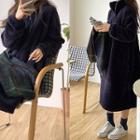 Zip-front Faux-fur Dress