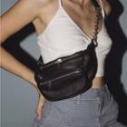 Chain Strap Sling Bag Black - One Size