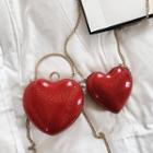 Heart Shape Shoulder Bag With Chain Strap