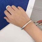 Sterling Silver Open Bangle Sl0458 - Silver - One Size