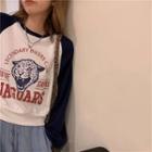 Raglan Print Sweatshirt
