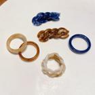 Set Of 2 : Acetate Ring + Chained Ring