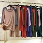 Raglan 3/4-sleeve T-shirt / Sweatpants / Set