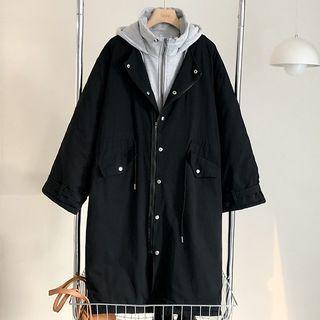 Mock Two-piece Trench Jacket