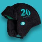 Lettering Embroidered Fleece Earflap Hat