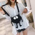 Heart Shaped Nylon Crossbody Bag