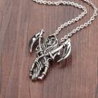 Grim Reaper Pendant Stainless Steel Necklace