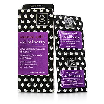 Apivita - Express Gold Brightening Face Scrub With Bilberry 6x(2x8ml)