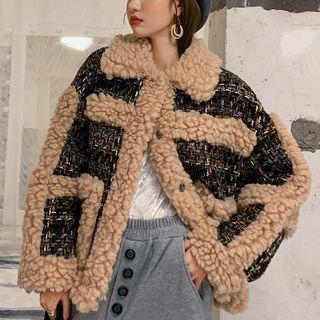 Fleece Trim Tweed Jacket