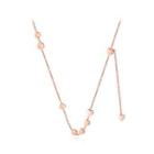 Fashion Romantic Plated Rose Gold 316l Stainless Steel Heart Necklace Rose Gold - One Size