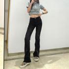 Chain-accent Straight Leg Jeans