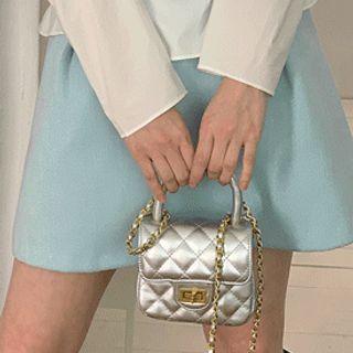 Chain-strap Quilt Hand Bag
