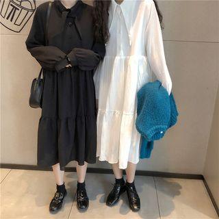 Shirred Shirtdress