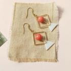 Bead Geometric Dangle Earring