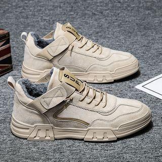 Platform Fleece Lined Lace Up Sneakers
