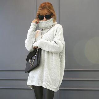 Cowl-neck Loose-fit Sweater