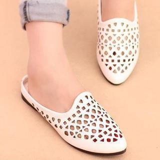 Cutout Pointy Mules