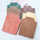 Mock Neck Fleece-lined T-shirt