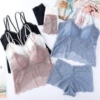 Set: Lace Camisole Top + Panties