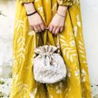 Faux Leather Embroidered Layer Drawstring Pouch As Shown In Figure - One Size
