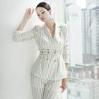 Set : Pinstripe Blazer + Pants