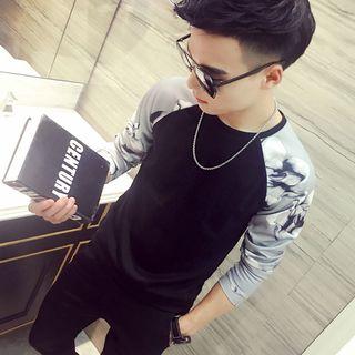 Print Raglan Sweatshirt