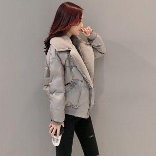 Fleece-lining Zip Jacket